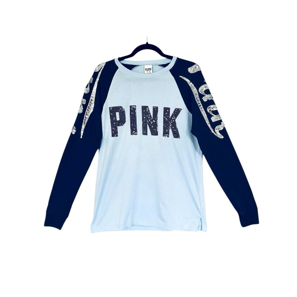 Victoria's Secret PINK Bling Raglan Jersey Tee